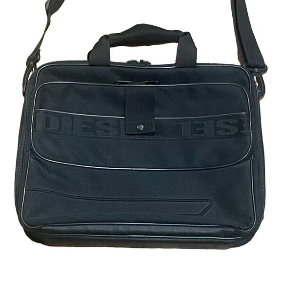 Vintage Y2K Diesel Spare Parts Large Multi Pocket Canvas Messenger Bag - Picture 1 of 10
